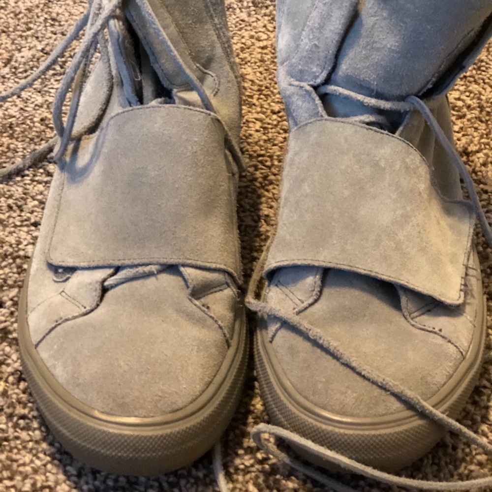 Gray sneakers